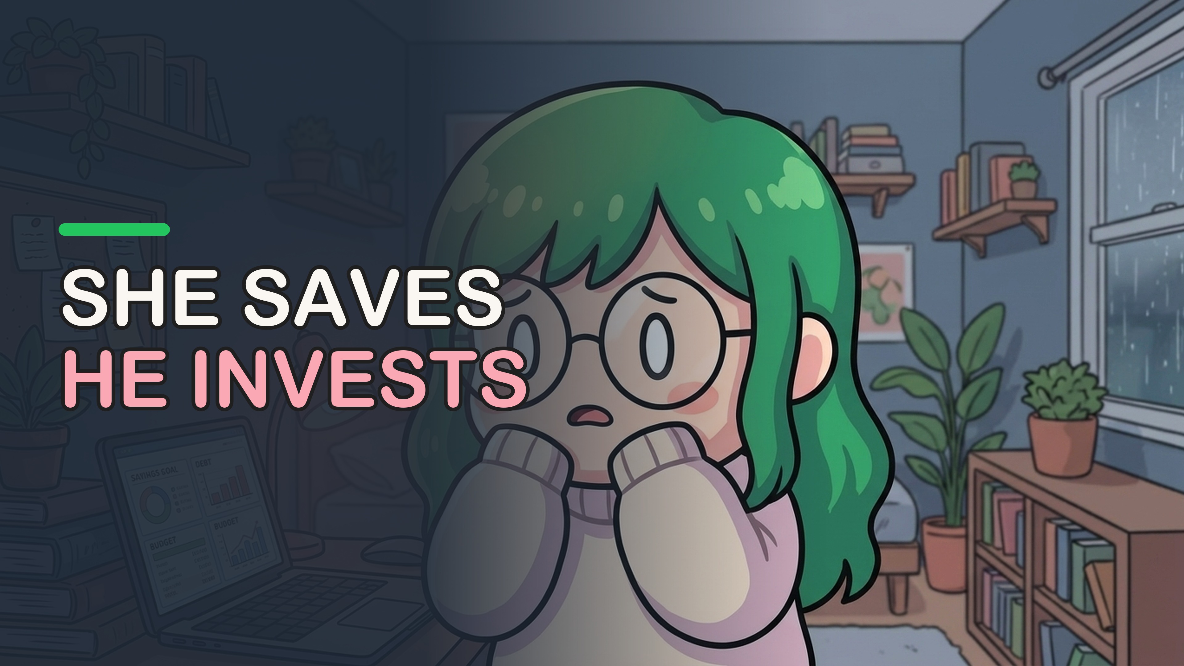 Episode art: POV: You Were Taught to Save. He Was Taught to Invest.